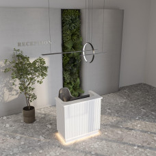 Ресепшн с рейками 120x60