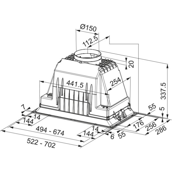 Hota incorporabila Franke FBI 525 PLUS