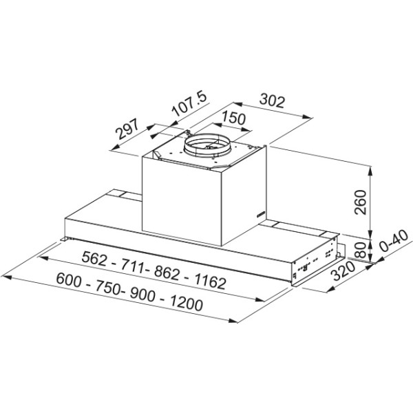 Hota incorporabila Franke FSTS DRIP-FREE 60 X