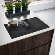 Plita cu inductie cu hota incorporata Franke FMA 8381 R HI Nero