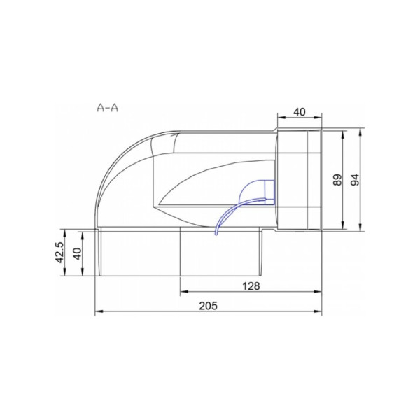 Conector de colt Elica NikolaTesla KIT0121007