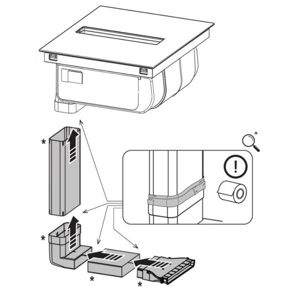 Kit de recirculare (Plinth Out) pentru NikolaTesla Elica KIT0167757