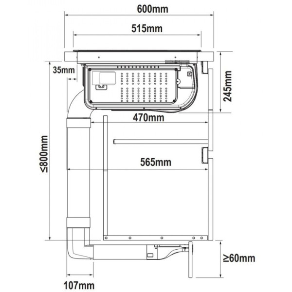 Kit de recirculare (Plinth Out) pentru NikolaTesla Elica KIT0167757
