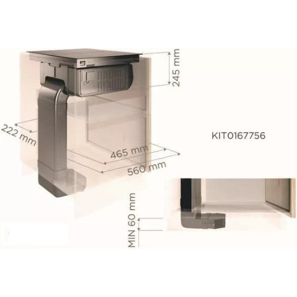 Kit de recirculare (Plinth In) pentru NikolaTesla Elica KIT0167756