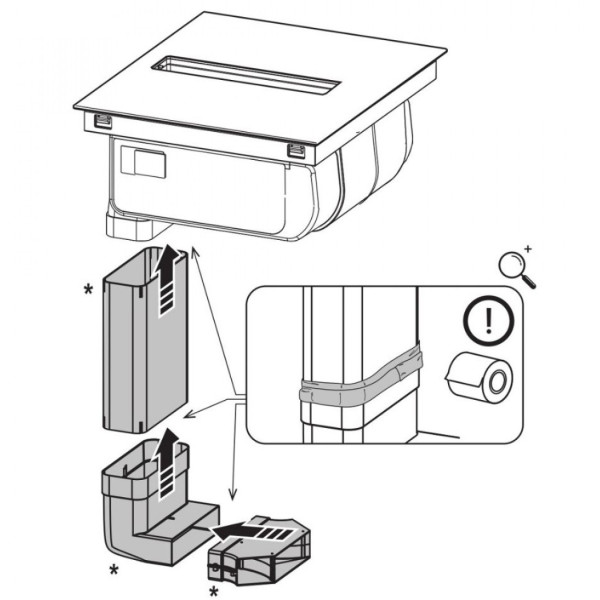 Kit de recirculare (Plinth In) pentru NikolaTesla Elica KIT0167756