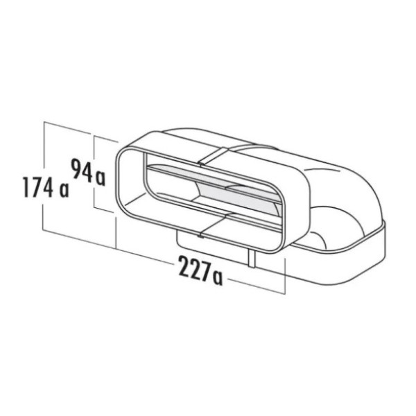 Conector de colt Elica NikolaTesla KIT0121005