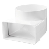 Adaptor de colt Vents 922 220x90, D125, 90°