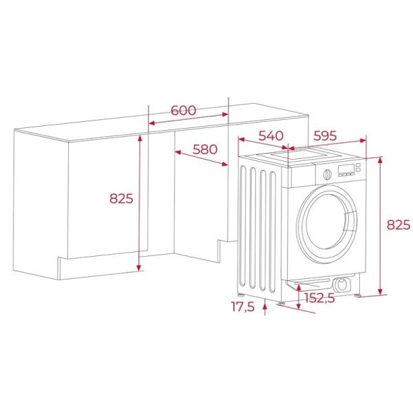 Masina de spalat rufe Teka LSI6 1480 WH