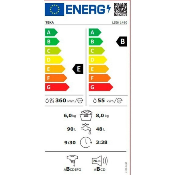 Masina de spalat rufe Teka LSI6 1480 WH