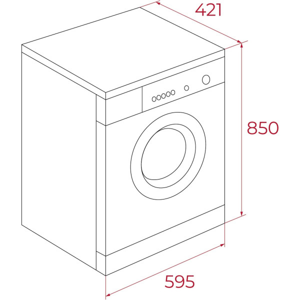 Masina de spalat rufe Teka WMK 10620 WH