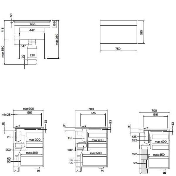 Plita cu inductie cu hota incorporata Falmec Brera 75 Vetro Matt