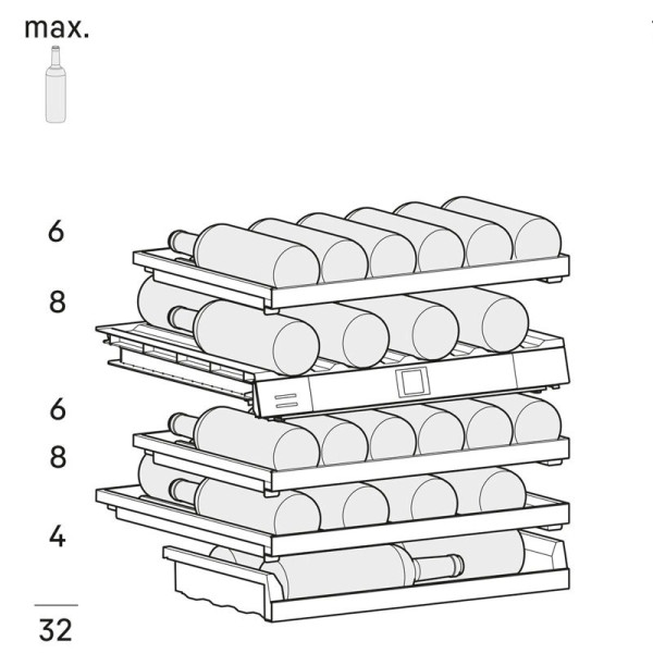 Racitor de vinuri Incorporabil Liebherr UWgbi 3682 Racitor de vinuri Incorporabil Liebherr UWgbi 3682